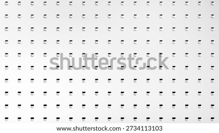 Modern white surface featuring a pattern of glassy squares, a modern minimalist background.