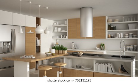 Panoramic Luxury Kitchen High Res Stock Images Shutterstock