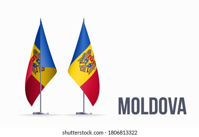 Moldova Flag State Symbol Isolated On Stock Illustration 1806813322 ...