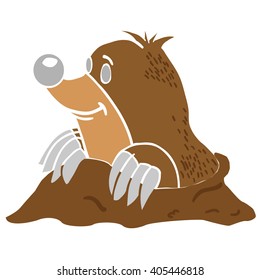 Mole Cartoon Illustration Stock Illustration 187141352