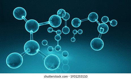 
Molecular Structure 3D Illustration Medical Background Of Atoms And Molecules Scientific Background