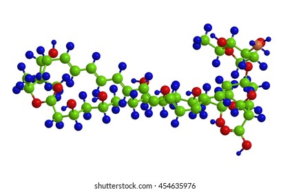 Molecular Structure Amphotericin B Antifungal Drug Stock Illustration ...