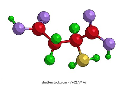 Molecular Structure Aspartic Acid Important Biogenic Stock Illustration 796277476 Shutterstock