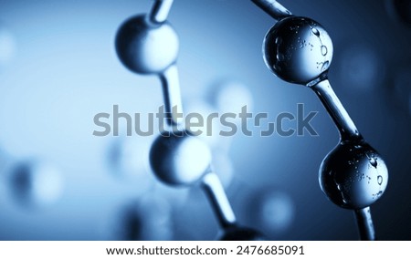 Molecular structure background. Abstract background with molecule DNA. Medical, science and technology concepts, vector illustration