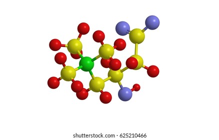 Molecular Structure Of Carnitine (so Called Vitamin B4). Quaternary Ammonium Compound, 3D Rendering 