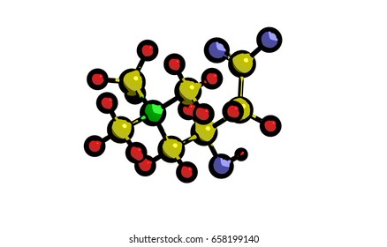 Molecular Structure Of Carnitine (so Called Vitamin B4). Quaternary Ammonium Compound, 3D Rendering 