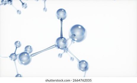 Molecular Structure in the Microscopic World of 3D Rendering