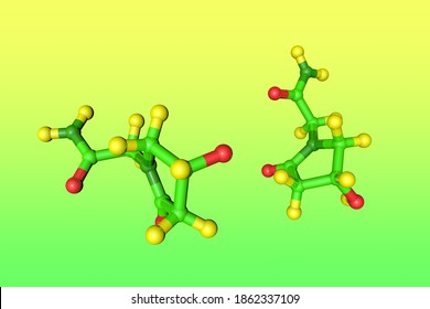 Molecular Structure Of Oxiracetam, A Drug Of The Racetam Family. It Is Used For Nootropic Purpuses Such As Enhancing Learning In Students Or Preventing Against Cognitive Decline. 3d Illustration