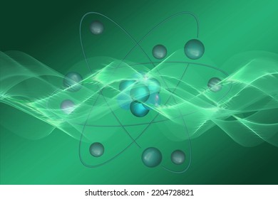 Molecular Structure Pattern Design Concept Background 