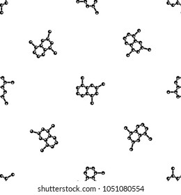 Molecule pattern repeat seamless in black color for any design. geometric illustration - Shutterstock ID 1051080554