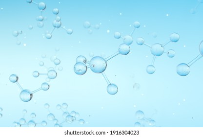 Molecule structure, biotechnology concept, 3d rendering.  - Shutterstock ID 1916304023