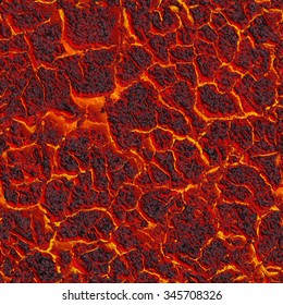 Molten Magma Or Lava. Seamless Texture