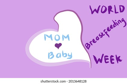 Moment background, world breastfeeding week background, used for poster, banner, wallpaper, backdrop   - Powered by Shutterstock