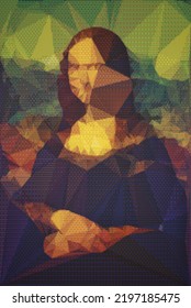 Mona Lisa Digital Pixel Art