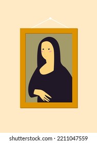 The Mona Lisa In A Very Simple Style
