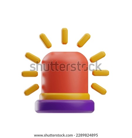 Money Corruption alarm or alert 3d Illustration