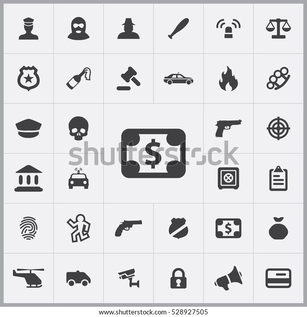 money icon. crime, justice icons universal set for
web and mobile
