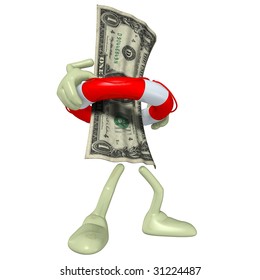 Money In Life Preserver