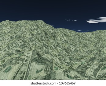 Money Mountain Of US Currency