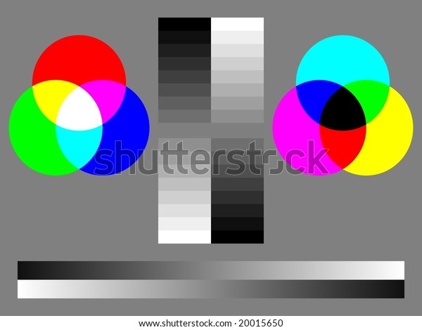 Monitor Calibration Color Test Chart Rgb Stock Illustration 20015650