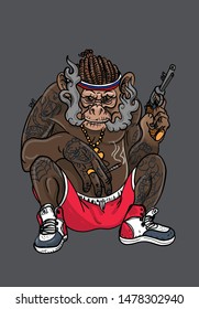 Monkey Gangster Russia In Crime