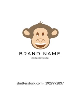 Monkey Logo, Monkey Face, Cute, Baby Monkey, Tiny Ape, Chimpanzee, Gorilla, Animal, Pet