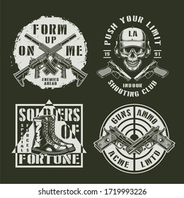 Gun Logo Images, Stock Photos & Vectors | Shutterstock