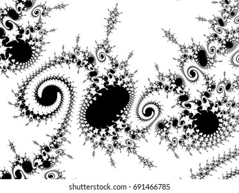 Monochrome Black White Graphics Pattern Created Stock Illustration ...