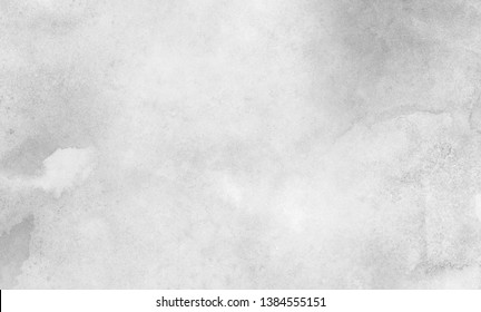 Monochrome gray aquarelle painted paper textured canvas for design  vintage card  retro template  Black   white ink effect water color illustration  Abstract grunge grey shades watercolor background