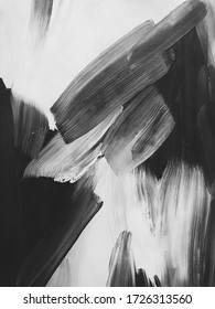 monochrome white black acrylic abstraction. beautiful background. modern Art