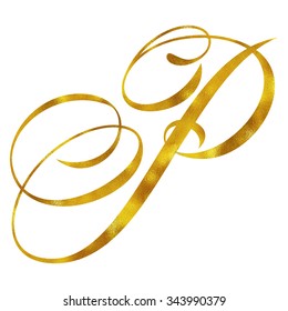 Letter P Script Images Stock Photos Vectors Shutterstock