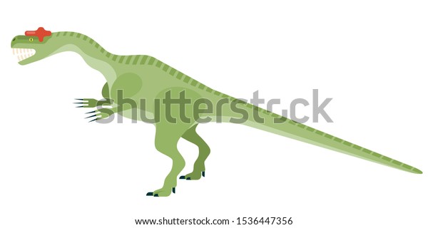 Monster Allosaurus Icon Extinct Animal Prehistoric Stock Illustration ...