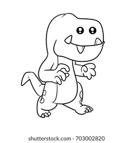 Monster Dinosaurs Kid Coloring Book Stock Illustration 703002820 ...