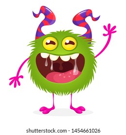 Monster Illustration Kids Halloween Party Logo Stock Illustration ...