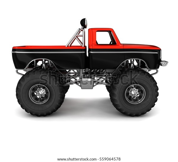 Monster Truck Big Foot 3d Image Stock Illustration 559064578