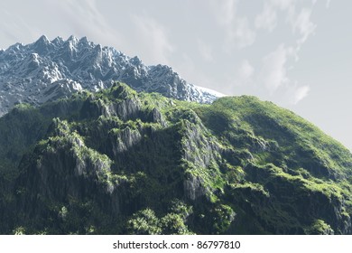 Montagne illustration 3D
