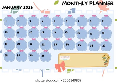 Monthly planner to be more productive and always focused on achieving goals. - Powered by Shutterstock