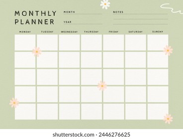 Monthly planner template design, JPG HQ Image - Powered by Shutterstock