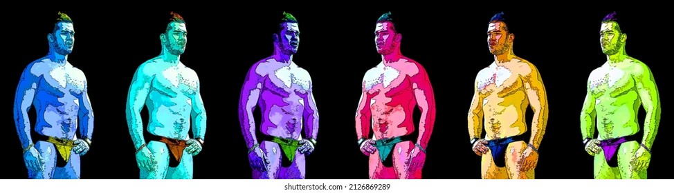 gay men underwear clipart