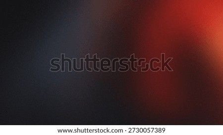 Moody abstract dark background with dramatic red and blue light streaks. Mysterious, grainy texture. Digital art studio shot.