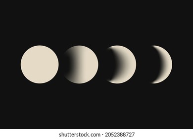 Moon Background, Galaxy Aesthetic Beige Gradient Design