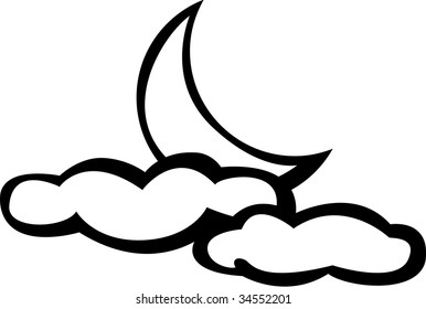 Similar Images, Stock Photos & Vectors of full moon with clouds