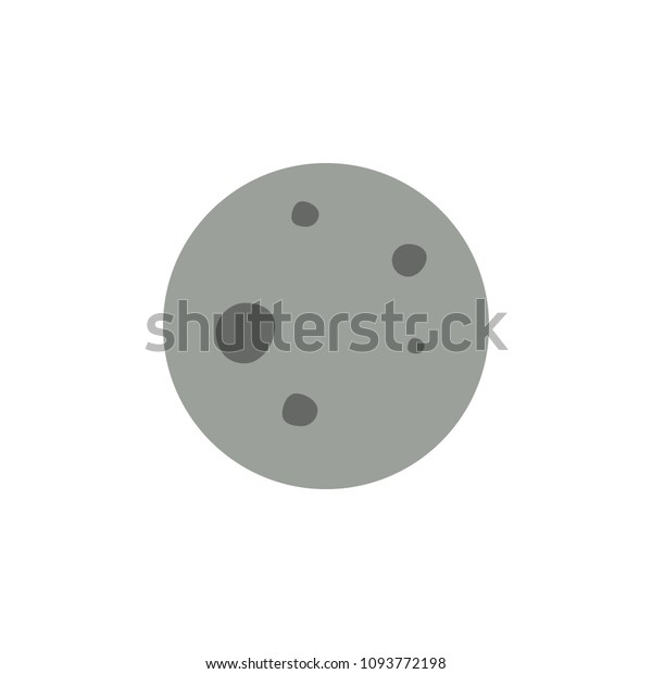 moon colored icon. Element of\
web icon for mobile concept and web apps. Colored isolated moon\
icon can be used for web and mobile. Premium icon on white\
background