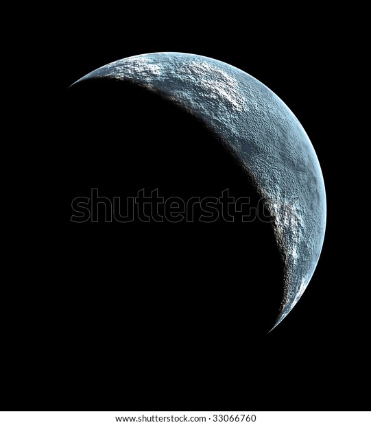moon illustration at\
black background