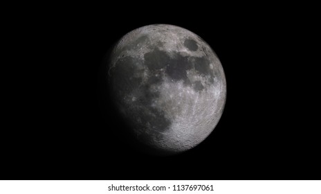 Moon Closeup Showing Details Lunar Surface Stock Photo 129098756 ...