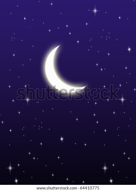 Moon and\
stars