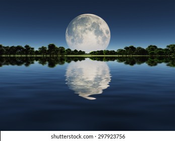 14,464 Moon rising night Images, Stock Photos & Vectors | Shutterstock