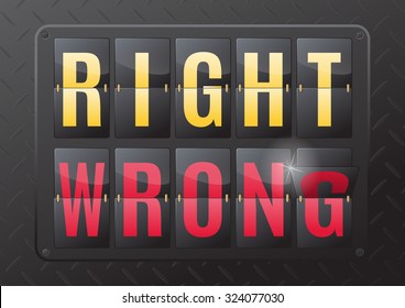 Moral Dilemma Right Wrong This Ultra Stock Vector (Royalty Free) 324077015