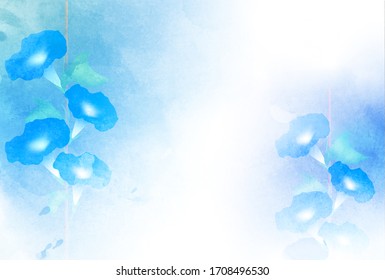 朝顔 水彩画 の画像 写真素材 ベクター画像 Shutterstock