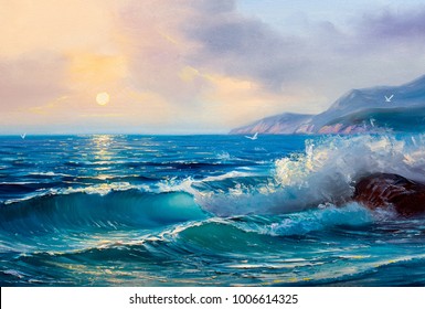 Beach Painting Images Stock Photos Vectors Shutterstock